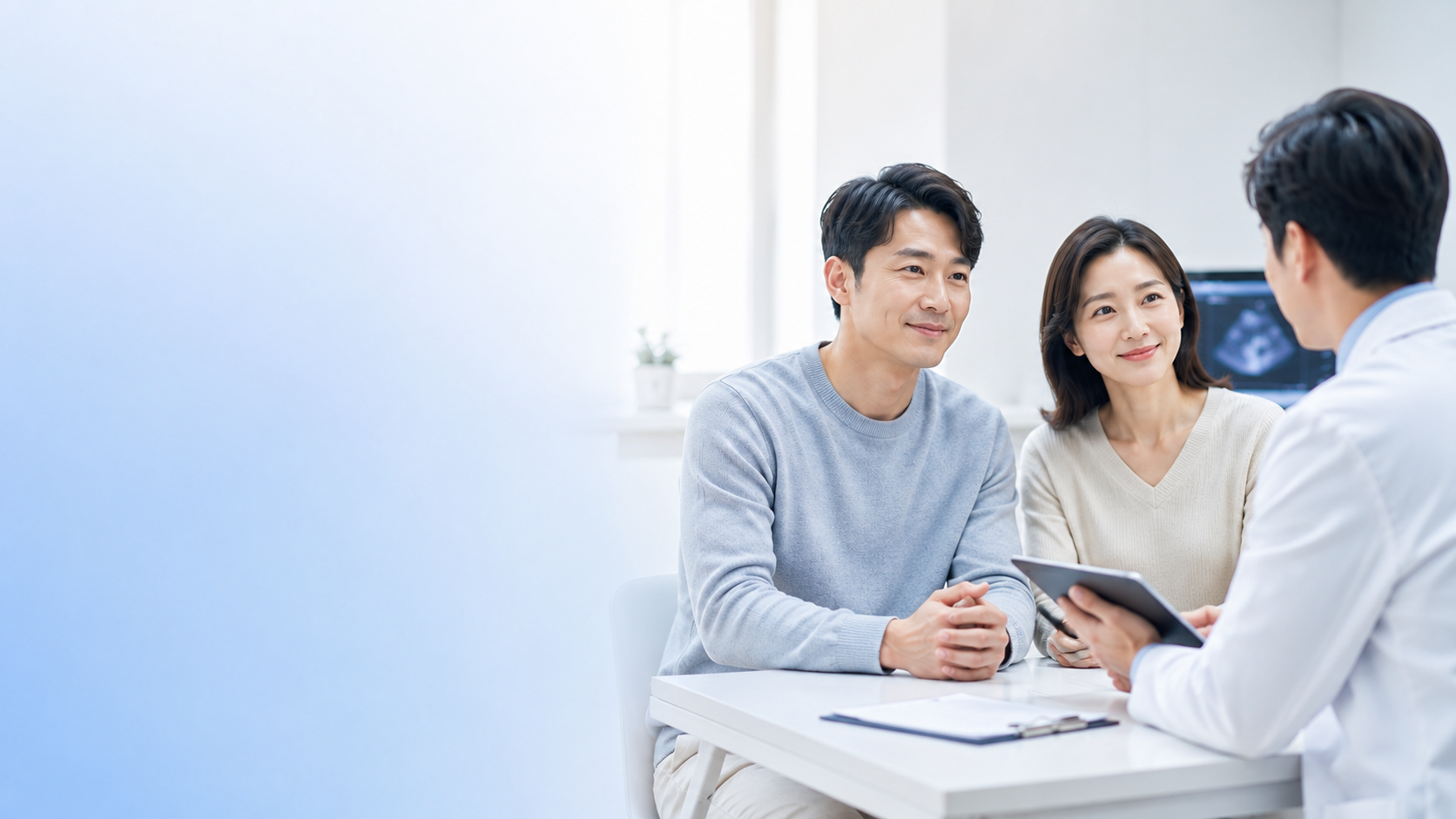 무도정관수술을 상담하는 의료진